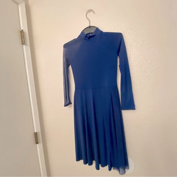 WEISSMAN Dance lyrical costume blue ON THE NATURE OF DAYLIGHT 12286 MC child - Picture 2 of 12